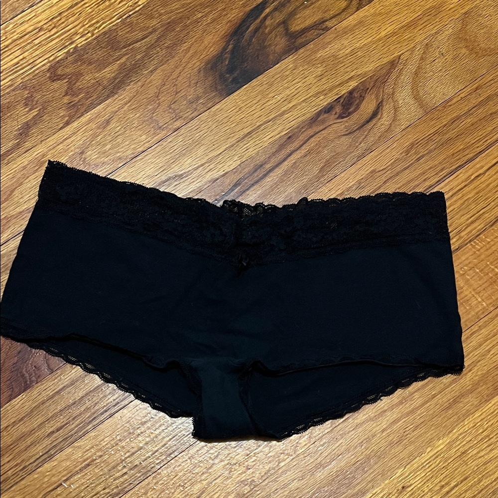 Aerie Black Lace Boyshort Panties